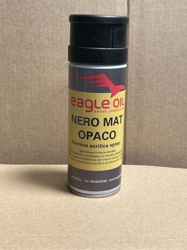 [3112-00] NERO MAT Vernice acrilica spray NERO OPACO - 400ml